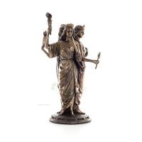Hekate: Synen av magi, medicin, giftig... 30 cm helkroppsstaty med elektrolys av brons frÃ¥n Veronese, antikens Grekland Veronese