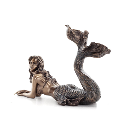 Mermaid: The Most Beautiful Demon, Lying Prone 67x25x44cm Veronese Electrolytic Bronze Full Body Statue Veronese 2 - grifon.se 
