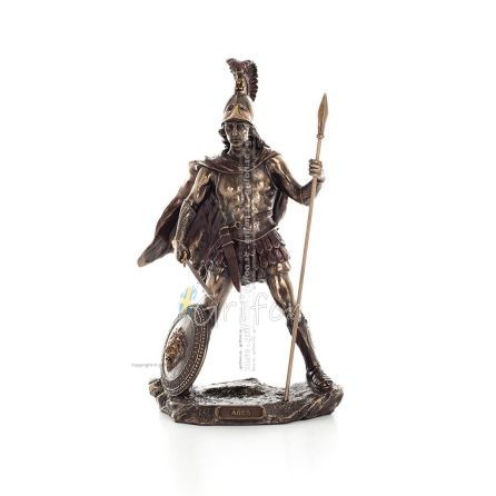 Ares: krigsguden 34 cm Veronese brons galvaniserad helkroppsstaty, antikens Grekland Veronese 1 - grifon.se