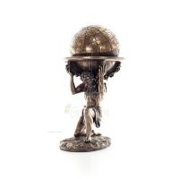 Atlas Titan: The leader of the Titanids 23cm Jewelry box, Jewelry box for safekeeping, Veronese bronze statue Veronese 2 - grifo