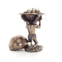 Atlas Titan: The leader of the Titanids 23cm Jewelry box, Jewelry box for safekeeping, Veronese bronze statue Veronese 5 - grifo