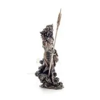 Poseidon: havets gud, jordbävningar, jorden, stormar och ord 30 cm Veronese brons galvaniserad helkroppsstaty Veronese 4 - grifo