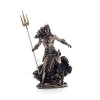 Poseidon: havets gud, jordbÃ¤vningar, jorden, stormar och ord 30 cm Veronese brons galvaniserad helkroppsstaty Veronese 5 - grifo
