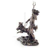 Pluto or Hades: the god of the underworld with cerberus 20x17.5cm Veronese Bronze Electrolysis Full Body Statue Veronese 2 - gri
