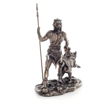 Pluto eller Hades: underjordens gud med cerberus 20x17,5 cm Veronese Brons Electrolysis Helkroppsstaty Veronese 3 - grifon.se 