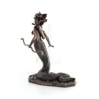 Medusa: The Wild-Eyed Mermaid 21cm Veronese brons galvaniseringsstaty, antikens Grekland Veronese 3 - grifon.se 