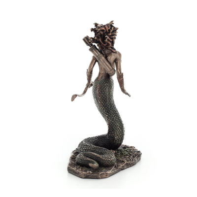 Medusa: The Wild-Eyed Mermaid 21cm Veronese brons galvaniseringsstaty, antikens Grekland Veronese 4 - grifon.se 