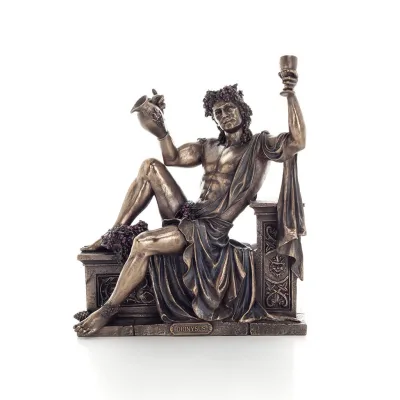 Dionysus: The god of wine and revelry. 21x25cm Veronese Bronze Electrolysis Full Body Statue, Ancient Greece Veronese 1 - grifon