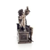 Dionysos: Vinets och festens gud. 21x25cm Veronese Brons Electrolysis Helkroppsstaty, antikens Grekland Veronese 5 - grifon.se 