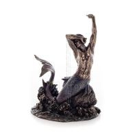 Mermaid: The Most Beautiful Demon, 20cm Veronese Bronze Electrolysis Full Body Statue Veronese 1 - grifon.se 