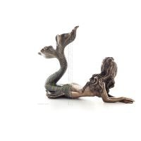 SjÃ¶jungfru: Den vackraste demonen, lutande liggande 19,5x29 cm Veronese brons galvaniserad helkroppsstaty Veronese 4 - grifon.se