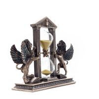 Λιοντάρι: σύμβολο των αρετών ενός ηγεμόνα, Κλεψύδρα 21χ18εκ Ολόσωμο άγαλμα με Ηλεκτρόλυση μπρούτζου Veronese Βερονέζ 3 - grifon.