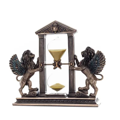 Lejon: symbol för en linjals dygder, Timglas 21x18cm Veronese Brons Electrolysis Helkroppsstaty Veronese 4 - grifon.se 
