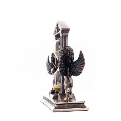 Lion: symbol of the virtues of a ruler, Hourglass 21x18cm Veronese Bronze Electrolysis Full Body Statue Veronese 5 - grifon.se 