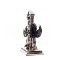 Λιοντάρι: σύμβολο των αρετών ενός ηγεμόνα, Κλεψύδρα 21χ18εκ Ολόσωμο άγαλμα με Ηλεκτρόλυση μπρούτζου Veronese Βερονέζ 5 - grifon.