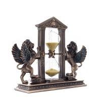 Lion: symbol of the virtues of a ruler, Hourglass 21x18cm Veronese Bronze Electrolysis Full Body Statue Veronese 6 - grifon.se 