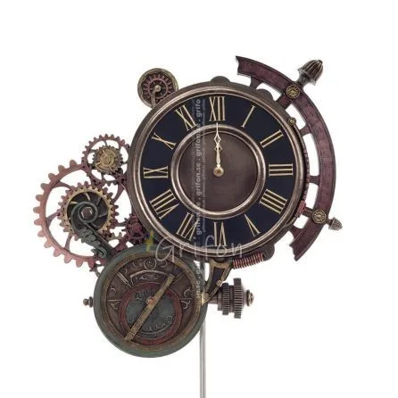 Gears Väggklocka 52x37 cm Veronese Brons Galvaniserad helkroppsstaty, modern dekorativ Veronese 1 - grifon.se 