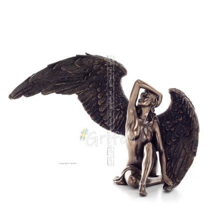 Female Angel Seated 18.5x25cm Veronese Bronze Electroplating Full Body Statue, Modern Decorative Veronese 1 - grifon.se 