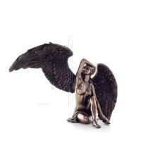 Female Angel Seated 18.5x25cm Veronese Bronze Electroplating Full Body Statue, Modern Decorative Veronese 5 - grifon.se 