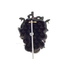 Medusa: The Wild-Eyed Mermaid in a Mask Wall-Mounted 37cm Full-Length Veronese Bronze Electrolytic Statue, Ancient Greece Verone