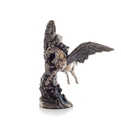 Pegasus: Born of Blood, Followed the Muses and Zeus 35cm Veronese Bronze Electrolysis Full Body Statue, Ancient Greece Veronese 