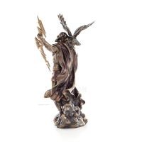 Zeus eller Zeus: Himlens Gud, Blixten, Lagen, Ã…skan, 50 cm med Veronese Brons Electrolysis, antikens Grekland Veronese 3 - grifo