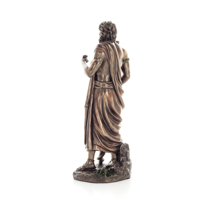 Asclepius: Medicinens gud, 29 cm Veronese Bronze Electrolysis Helkroppsstaty, antikens Grekland Veronese 3 - grifon.se 