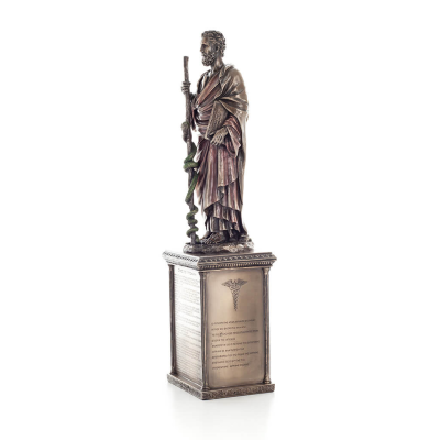 Hippocrates: The Father of Modern Medicine, with Oath on Base 41cm Veronese Bronze Electrolysis Full Body Statue Veronese 2 - gr