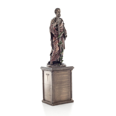 Hippocrates: The Father of Modern Medicine, with Oath on Base 41cm Veronese Bronze Electrolysis Full Body Statue Veronese 6 - gr