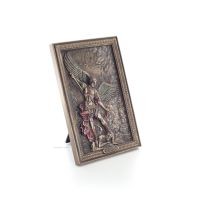 Archangel Michael Icon 23.5x15.5cm Veronese bronze electrolysis, religious - Spiritual Christian Veronese 6 - grifon.se 