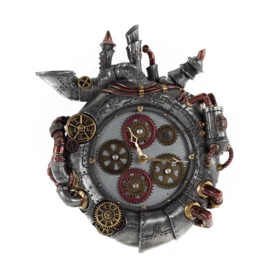 Väggklocka steampunk utblås 36x29cm Veronese brons elektrolys, Modernt dekorativt Veronese 1 - grifon.se 