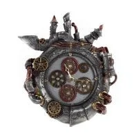 Väggklocka steampunk utblås 36x29cm Veronese brons elektrolys, Modernt dekorativt Veronese 1 - grifon.se 