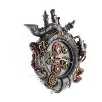 Wall clock steampunk exhausts 36x29cm Veronese bronze electrolysis, Modern Decorative Veronese 6 - grifon.se 
