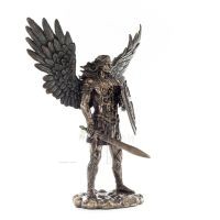 Archangel Michael: Godlike with Sword & Shield 27cm Veronese Bronze Electroplating Statue, Christian Veronese 6 - grifon.se 