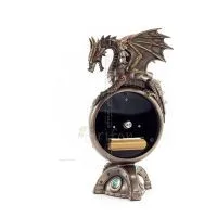 Dragon Table Clock 23x13cm Veronese Bronze Electrolysis, Modern Decorative Veronese 4 - grifon.se 