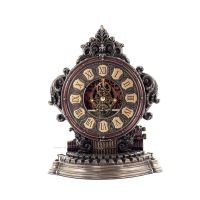Ρολόι επιτραπέζιο γραφομηχανή steampunk 23,5χ18,5εκ Ηλεκτρόλυση μπρούτζου Veronese, Μοντέρνο Διακοσμητικό Βερονέζ 1 - grifon.se 