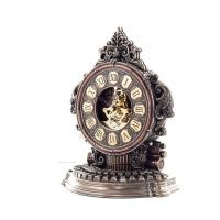 Ρολόι επιτραπέζιο γραφομηχανή steampunk 23,5χ18,5εκ Ηλεκτρόλυση μπρούτζου Veronese, Μοντέρνο Διακοσμητικό Βερονέζ 2 - grifon.se 
