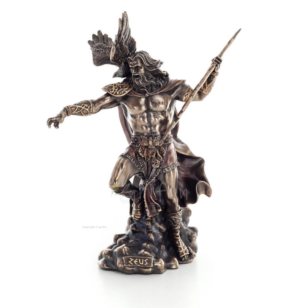 Zeus eller Zeus: Himlens Gud, Blixten, Lagen, Ã
skan, Orden med Blixt 23 cm Veronese brons galvaniseringsstatyer Veronese 1 - gri Zeus eller Zeus: Himlens Gud, Blixten, Lagen, Ã
skan, Orden med Blixt 23 cm Veronese brons galvaniseringsstatyer Veronese 1 - gri