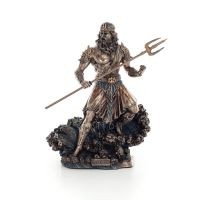 Poseidon: havets gud, jordbÃ¤vningar, jorden, stormar och skÃ¤l 20 cm Veronese brons galvaniserad helkroppsstaty Veronese 1 - grif