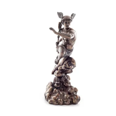Mercury: The Messenger of the Gods, 22 cm Veronese Bronze Electrolysis Helkroppsstaty, antikens Grekland Veronese 2 - grifon.se 
