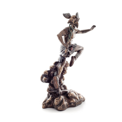 Mercury: The Messenger of the Gods, 22 cm Veronese Bronze Electrolysis Helkroppsstaty, antikens Grekland Veronese 5 - grifon.se 