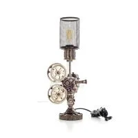 Steampunk bordslampa 46,5x31cm med Veronese Bronze Elektrolys Veronese 5 - grifon.se 