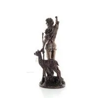 Artemis: The Goddess of the Hunt, the Moon, Patron of Little Children & Animals, Deer 25cm by Veronese Bronze Electrolysis Veron
