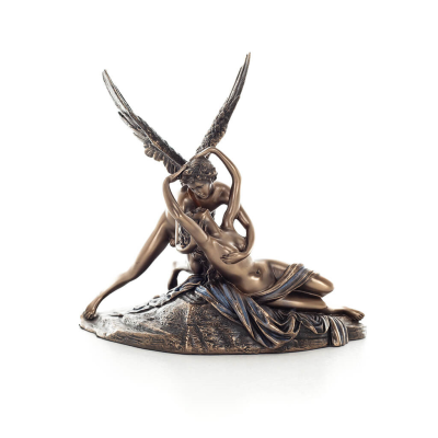 Amor och psyket: Ã¶vervinner hinder fÃ¶r kÃ¤rlek 19,6x18 cm helkroppselektrolytisk brons Veronese staty, antikens Grekland Veronese