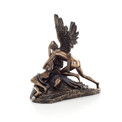 Cupid and the Psyche: Overcoming Obstacles to Love 19.6x18cm Full Body Electrolytic Bronze Veronese Statue, Ancient Greece Veron