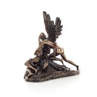 Cupid and the Psyche: Overcoming Obstacles to Love 19.6x18cm Full Body Electrolytic Bronze Veronese Statue, Ancient Greece Veron