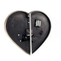 Steampunk Heart Gears Wall Clock 40x36.5cm Veronese Bronze Electrolysis, Modern Decorative Veronese 4 - grifon.se 