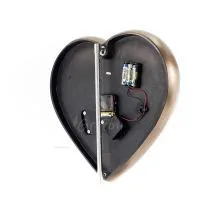 Steampunk Heart Gears Wall Clock 40x36.5cm Veronese Bronze Electrolysis, Modern Decorative Veronese 5 - grifon.se 