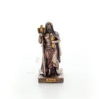 Zeus or Zeus: God of Sky, Lightning, Law, Thunder, Order, 8.5cm Veronese Electrolytic Bronze Full Body Statue Veronese 1 - grifo