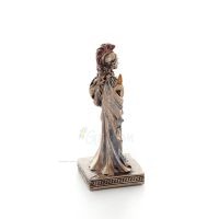 Athena eller Athene: Vishetens gudinna 9 cm med spjut, skÃ¶ld, hjÃ¤lm och uggla med Veronese brons elektrolys, miniatyr Veronese 4